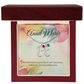 Engraved Baby Feet Necklace with Birthstone – Journey of Self-Discovery & Boundless Love | Gift for New Moms
