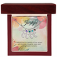 Engraved Baby Feet Necklace with Birthstone – Motherhood: A Tapestry of Love, Laughter & Unforgettable Moments | Gift for Moms