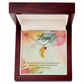 Engraved Baby Feet Necklace with Birthstone – Guiding Force of a Mother's Love | Perfect Gift for New Moms & Moms-to-Be