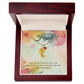Engraved Baby Feet Necklace with Birthstone – Every Day of Motherhood: Filled with Love & Laughter | Gift for New Moms