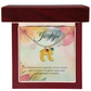 Engraved Baby Feet Necklace with Birthstone – Motherhood: A Tapestry of Love, Laughter & Unforgettable Moments | Gift for Moms