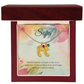 Engraved Baby Feet Necklace with Birthstone – Motherhood: Endless Love & Hope | Perfect Gift for New Moms