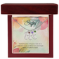 Engraved Baby Feet Necklace with Birthstone – Motherhood: Endless Love & Hope | Perfect Gift for New Moms