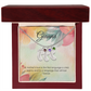 Engraved Baby Feet Necklace with Birthstone – A Mother's Love: The First Language of the Heart | Perfect Gift for New Moms