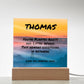Custom LED acrylic plaque - You've Planted Roots and Lifted Wings, Father's Day gift for dad