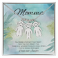 Custom necklace with kids’ names – engraved with message “You Made a Home in Your Heart”