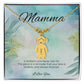 A mother’s love never lets go engraved kids charm necklace custom gift for mom or grandma - MySisterIsASurvivor