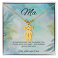 Sentimental mom necklace – engraved with a quiet reminder that you matter too