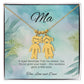 A Quiet Reminder - Engraved Kids Charm Necklace for Mom or Grandma