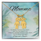 Custom necklace with kids’ names – engraved with message “You Made a Home in Your Heart”
