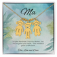 Sentimental mom necklace – engraved with a quiet reminder that you matter too