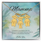 A Mother's Love Never Lets Go - Engraved Kids Charm Necklace for Grandma or Caregiver