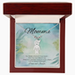Custom necklace with kids’ names – engraved with message “You Made a Home in Your Heart”