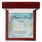 Custom keepsake necklace – engraved kids name charm saying “Your Heart Knows The Way Home”