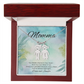 Custom necklace with kids’ names – engraved with message “You Made a Home in Your Heart”