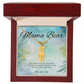 Custom keepsake necklace – engraved kids name charm saying “Your Heart Knows The Way Home”