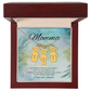Custom necklace with kids’ names – engraved with message “You Made a Home in Your Heart”