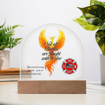 Not All Battles Are Fought with Water Firefighter Emotional Strength Gift