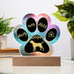 Harrier - Personalized Dog Gotcha Day 7" Acrylic Paw Print Plaque
