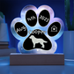 Kuvasz - Personalized Dog Gotcha Day 7" Acrylic Paw Print Plaque