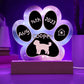 Yorkie Poo - Personalized Dog Gotcha Day 7" Acrylic Paw Print Plaque