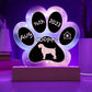 Wirehaired Pointing Griffon - Personalized Dog Gotcha Day 7" Acrylic Paw Print Plaque