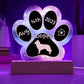Siberian Husky - Personalized Dog Gotcha Day 7" Acrylic Paw Print Plaque