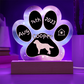 Kuvasz - Personalized Dog Gotcha Day 7" Acrylic Paw Print Plaque
