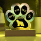 American Cocker Spaniel - Personalized Dog Gotcha Day 7" Acrylic Paw Print Plaque
