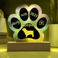 English Cocker Spaniel - Personalized Dog Gotcha Day 7" Acrylic Paw Print Plaque