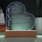 When the darkness of doubt.. Hope Illuminated: Engraved Acrylic Plaque with LED Base - Inspirational Mental Health Gift
