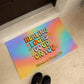 Healing Looks Good on You custom retro affirmation welcome mat mental health rug - MySisterIsASurvivor