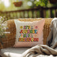 It's A Journey, Not A Breakdown: Indoor/Outdoor Pillow - Groovy Affirmation for Emotional Wellness & Positive Vibes