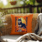 Siberian Husky Black & Tan Coat (Blue Eyes) Pillow, Personalized Indoor Dog Cushion for Husky Fans