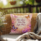 Shop our her love was my safe place throw pillow featuring the 20" x 20" style option from MySisterIsASurvivor.