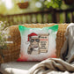 I’m on the Naughty List (Cat) Throw Pillow - Funny Christmas pet lover holiday decorative pillow