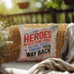 Some Heroes Never Came Home custom memorial pillow for fallen soldiers, PTSD awareness, and military remembrance