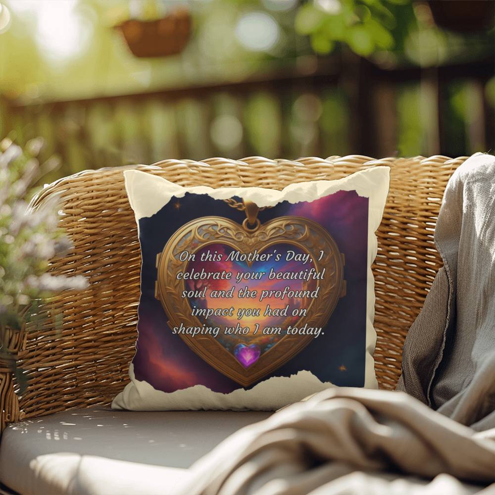 Beautiful Soul: Mom’s Legacy Indoor/Outdoor Pillow - Memorial Gift, Grief Support, Tribute for Mother’s Day or Loss of Mom