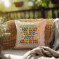 No Bad Trips - Just Growth: Indoor/Outdoor Pillow - Groovy Affirmation for Emotional Wellness & Positive Vibes