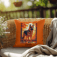 German Shepherd Black & Red Coat Pillow, Custom Indoor Dog Cushion, Home Décor Accent