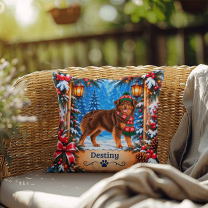 Australian Shepherd (Red & Copper Bi Coat) - Personalized Throw Pillow for a Cozy Dog-Loving Home