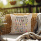 Mindset Decoder: Indoor/Outdoor Pillow - Mental Health Slang From A to Z for Positivity, Awareness & Support