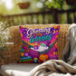 Ghosting My Worries Halloween Throw Pillow - Breathe Relax Unwind Ghost Pillow
