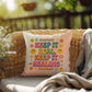 Keep It Real, Keep It Healing: Indoor/Outdoor Pillow - Groovy Affirmation for Emotional Wellness & Positive Vibes