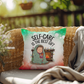 Self-Care is the Best Gift Throw Pillow - Christmas wellness holiday gift decorative pillow