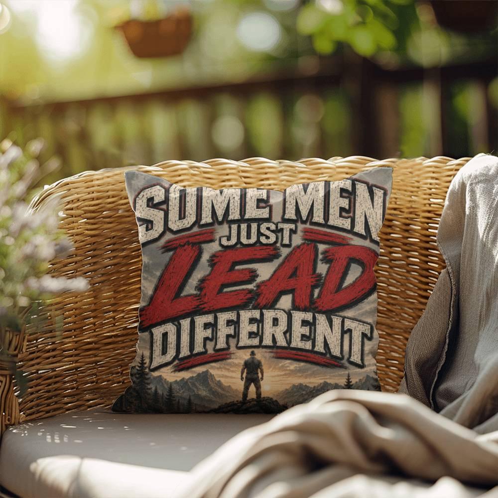 Shop our some men just lead different throw pillow featuring the 20" x 20" style option from MySisterIsASurvivor.