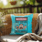 Warning: May Contain Mood Swings Indoor/Outdoor Pillow -Mental Health Support, Self-Care Decor, Anxiety Relief Throw Cushion