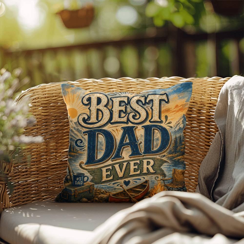 Shop our best dad ever throw pillow featuring the 20" x 20" style option from MySisterIsASurvivor.