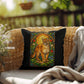 Shop our premium cougar mountain lion stained glass style throw pillow from MySisterIsASurvivor.