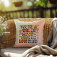 You're A Whole Mood - Even On Low Days: Indoor/Outdoor Pillow - Groovy Affirmation for Emotional Wellness & Positive Vibes